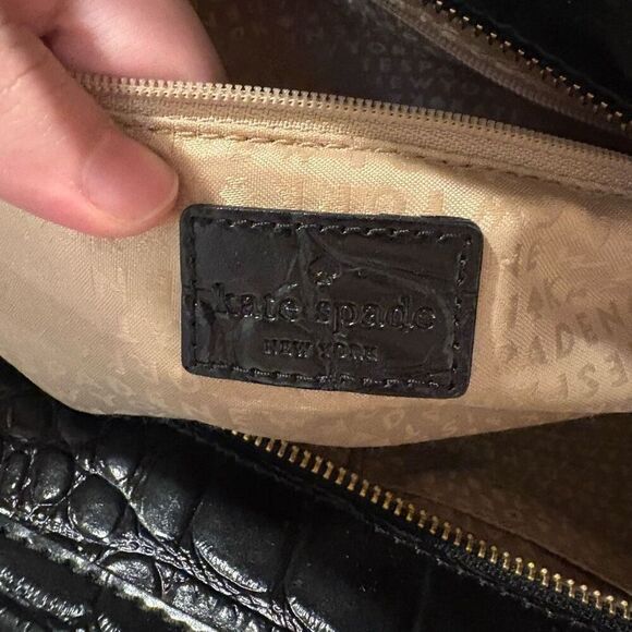 Kate Spade New York Kate Spade Ridgely Avenue Becky Embossed Satchel Handbag EUC - Picture 9 of 13